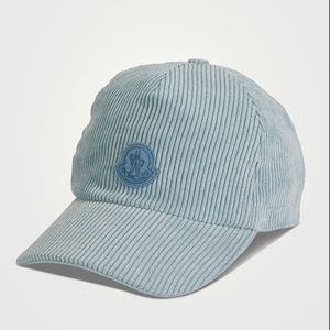 MONCLER Corduroy Baseball Cap With Logo
